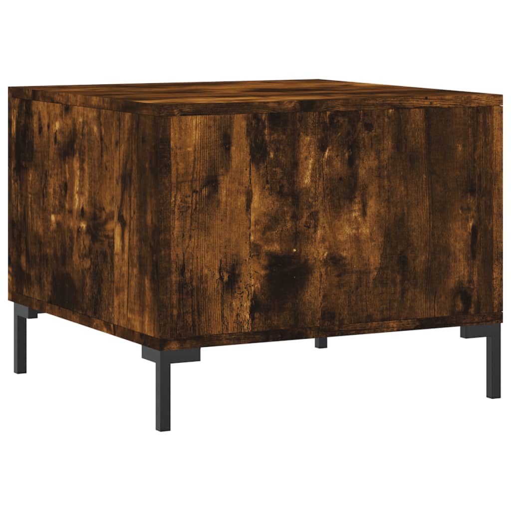 Coffee Tables 2 pcs Smoked Oak 50x50x40 cm Engineered Wood