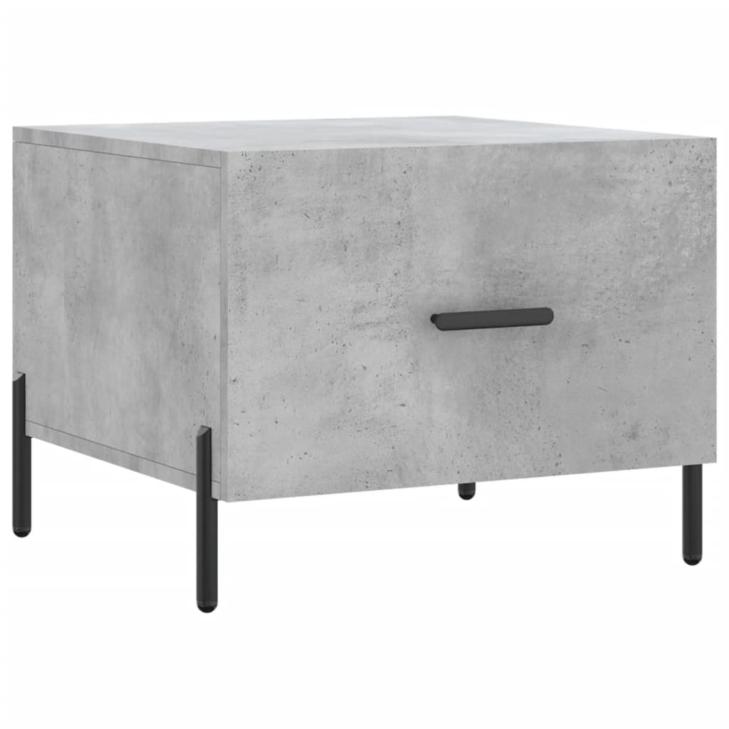 Coffee Tables 2 pcs Concrete Grey 50x50x40 cm Engineered Wood