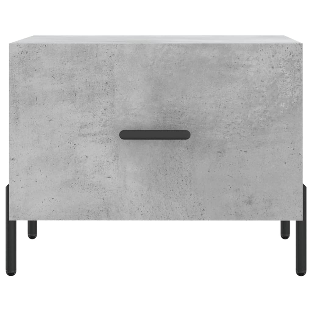Coffee Tables 2 pcs Concrete Grey 50x50x40 cm Engineered Wood