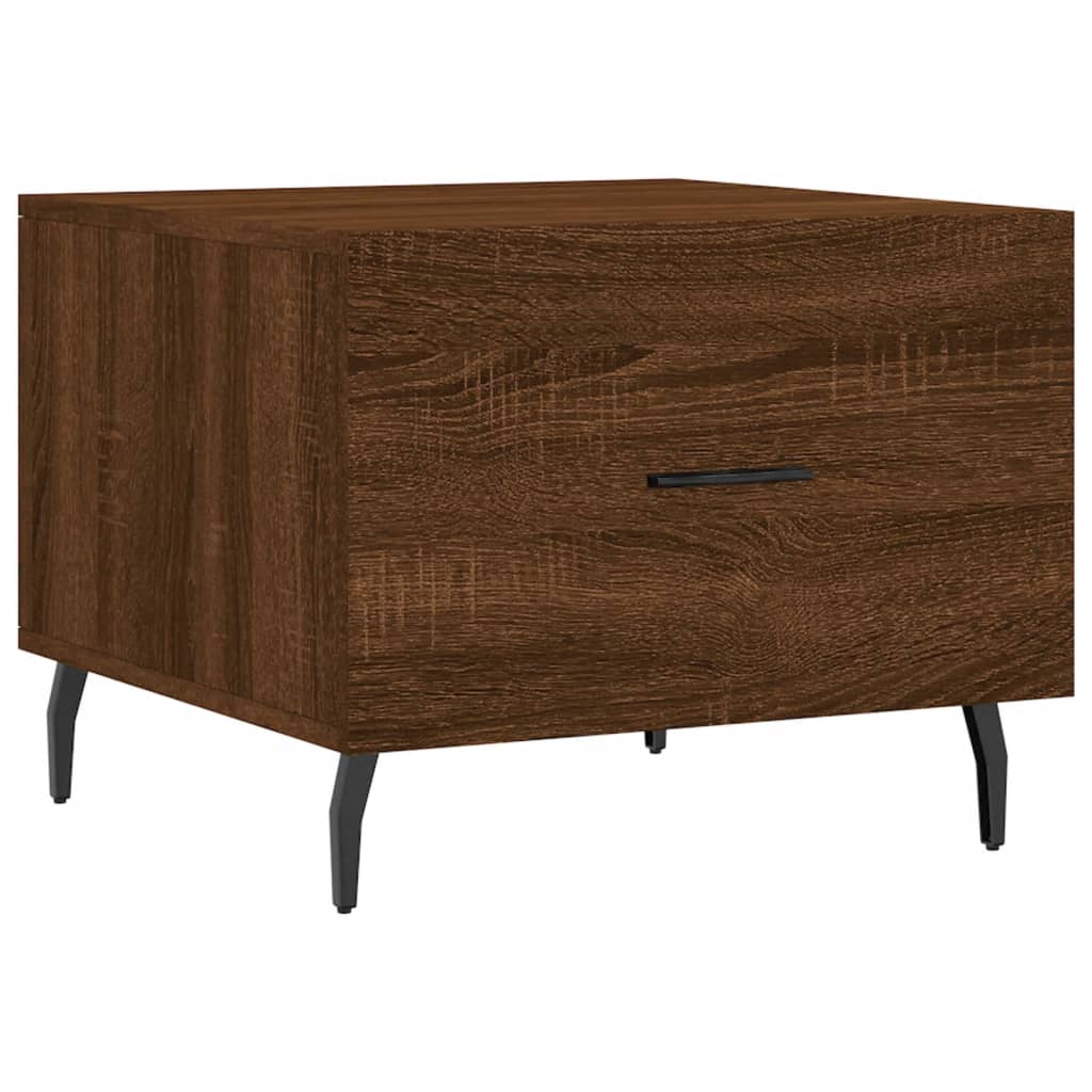 Coffee Tables 2 pcs Brown Oak 50x50x40 cm Engineered Wood