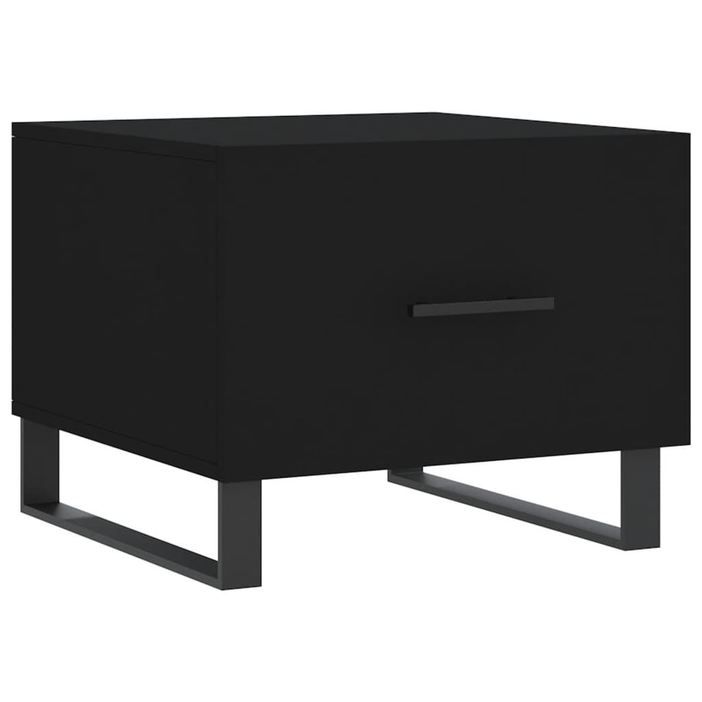 Coffee Tables 2 pcs Black 50x50x40 cm Engineered Wood
