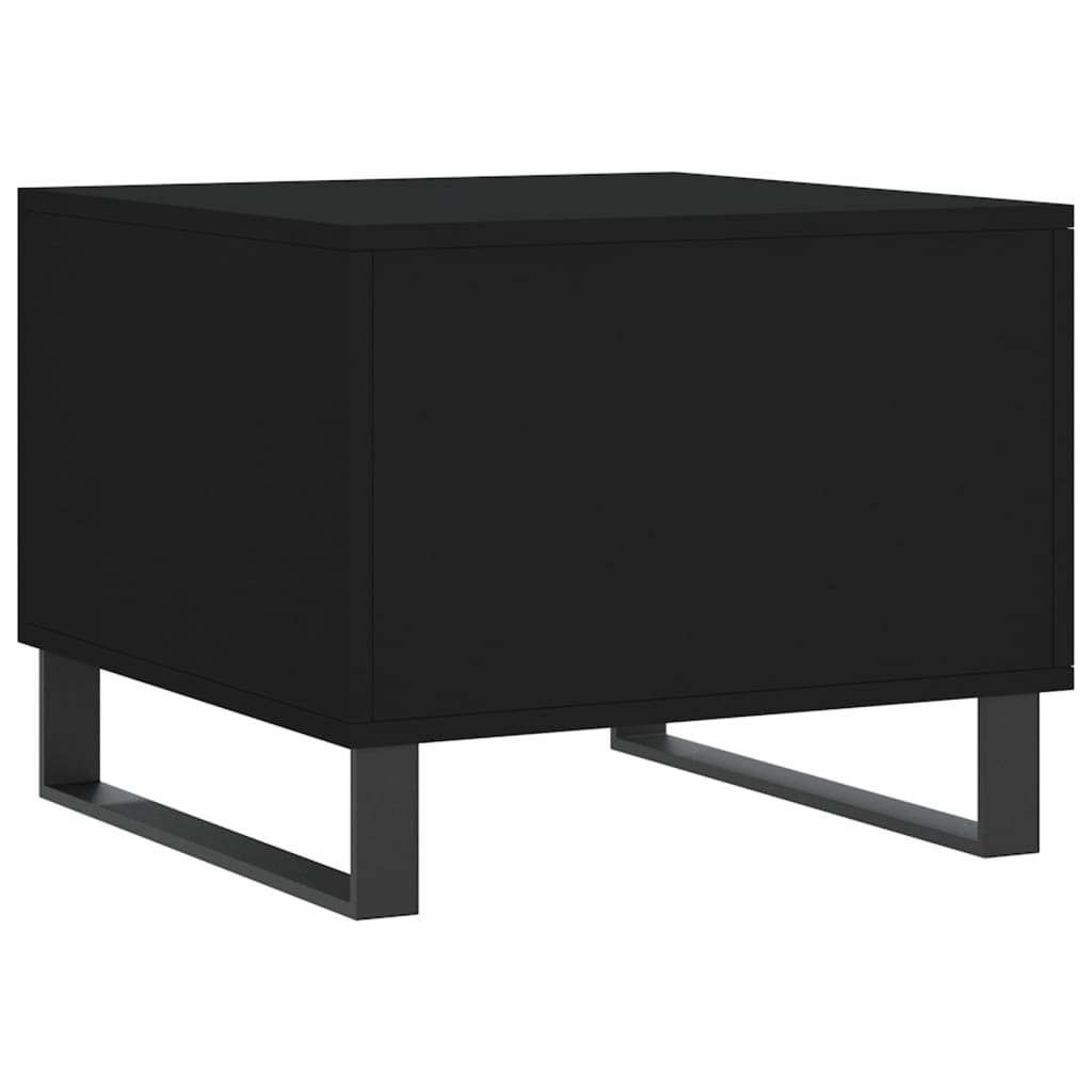 Coffee Tables 2 pcs Black 50x50x40 cm Engineered Wood