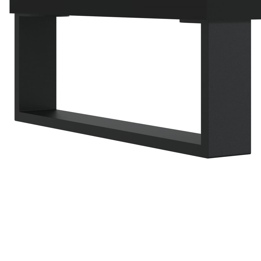 Coffee Tables 2 pcs Black 50x50x40 cm Engineered Wood