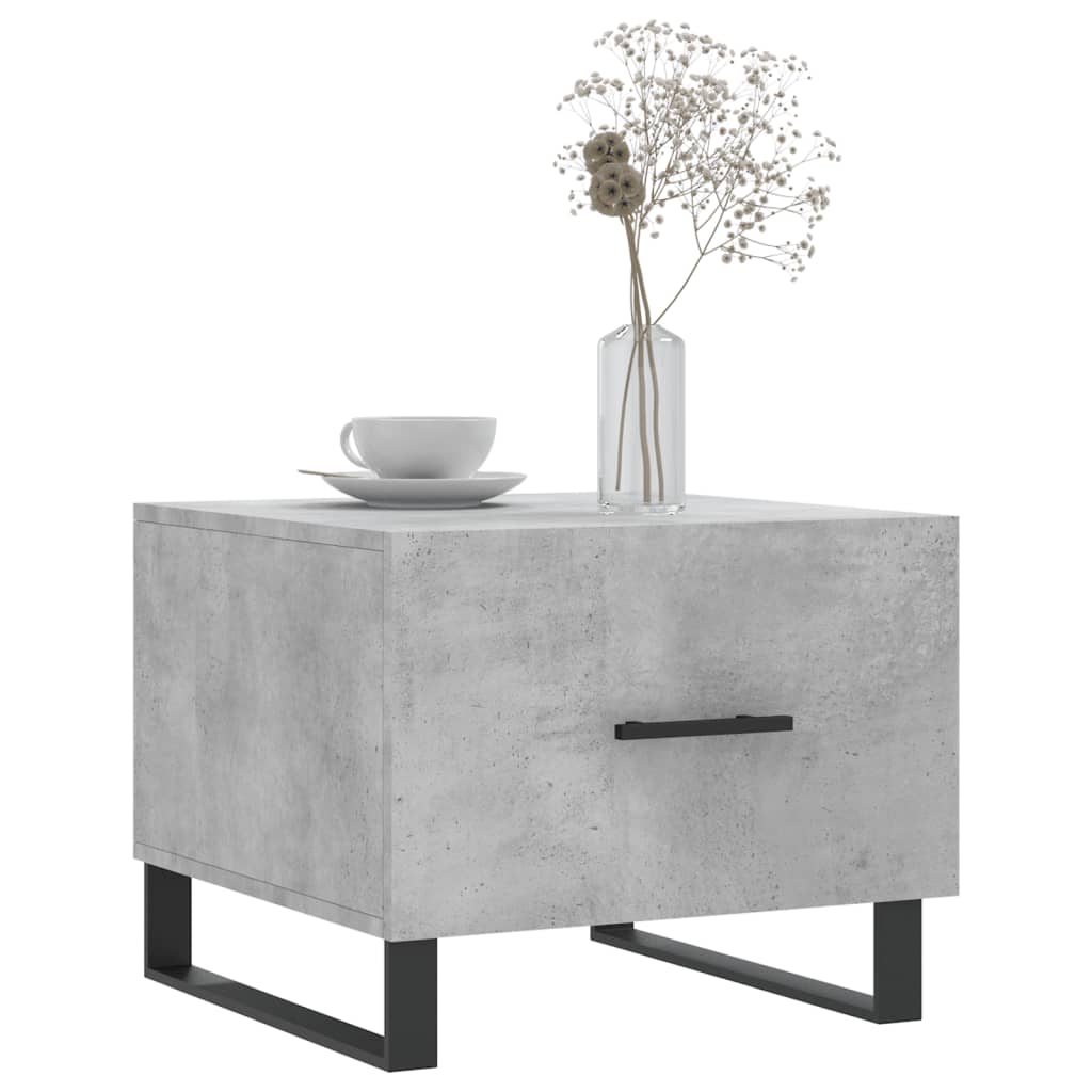 Coffee Tables 2 pcs Concrete Grey 50x50x40 cm Engineered Wood