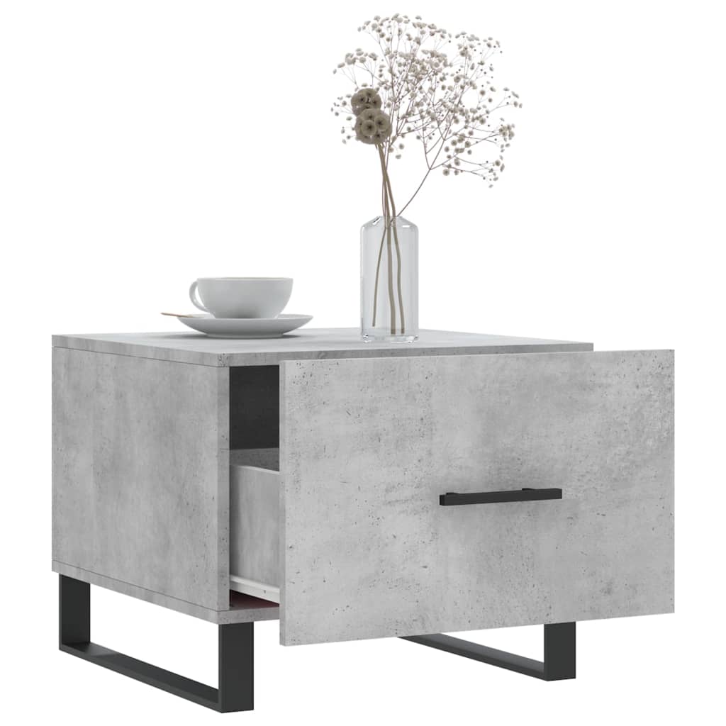 Coffee Tables 2 pcs Concrete Grey 50x50x40 cm Engineered Wood