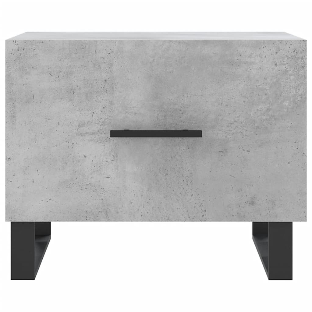 Coffee Tables 2 pcs Concrete Grey 50x50x40 cm Engineered Wood