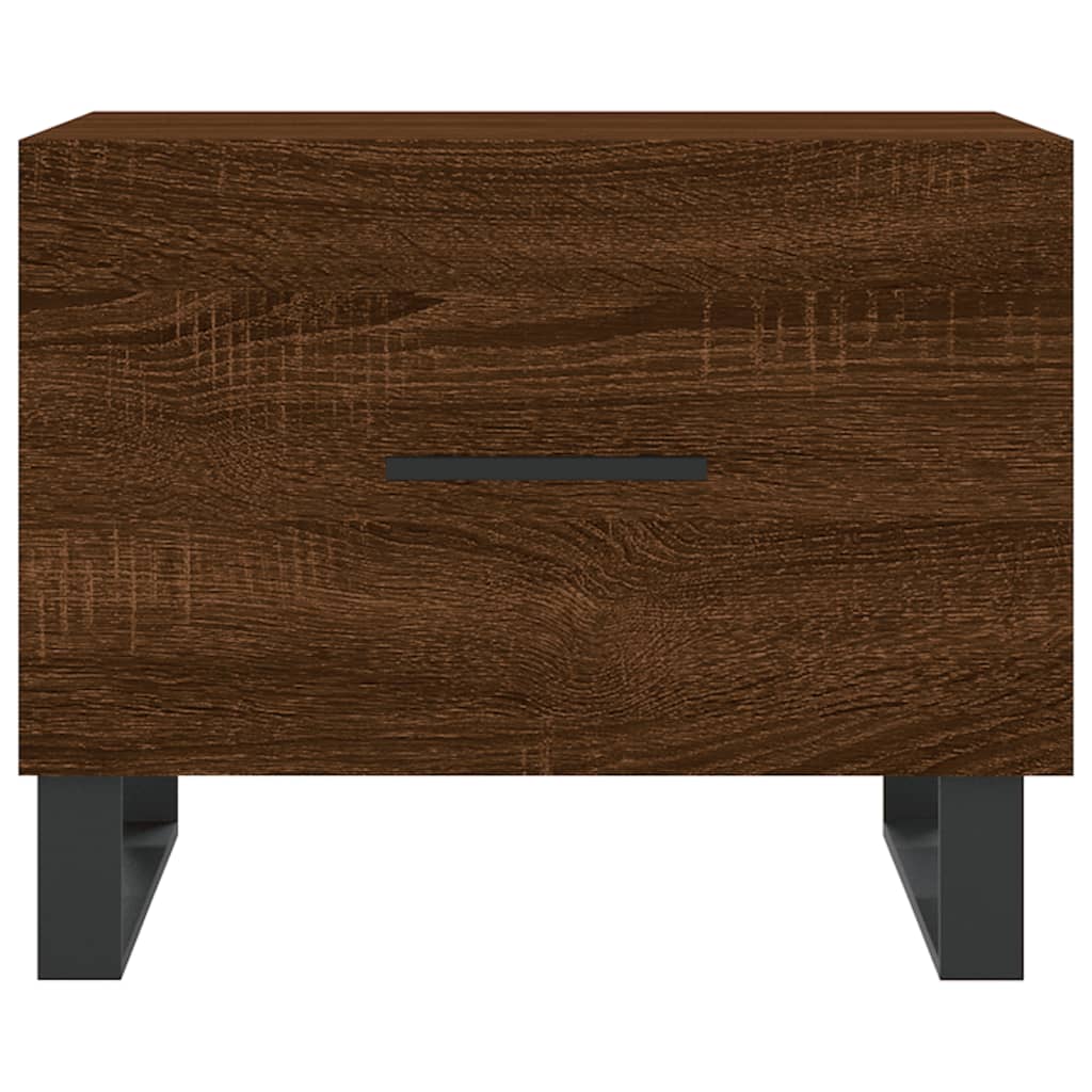 Coffee Tables 2 pcs Brown Oak 50x50x40 cm Engineered Wood