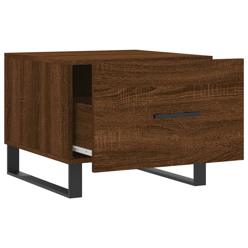Coffee Tables 2 pcs Brown Oak 50x50x40 cm Engineered Wood