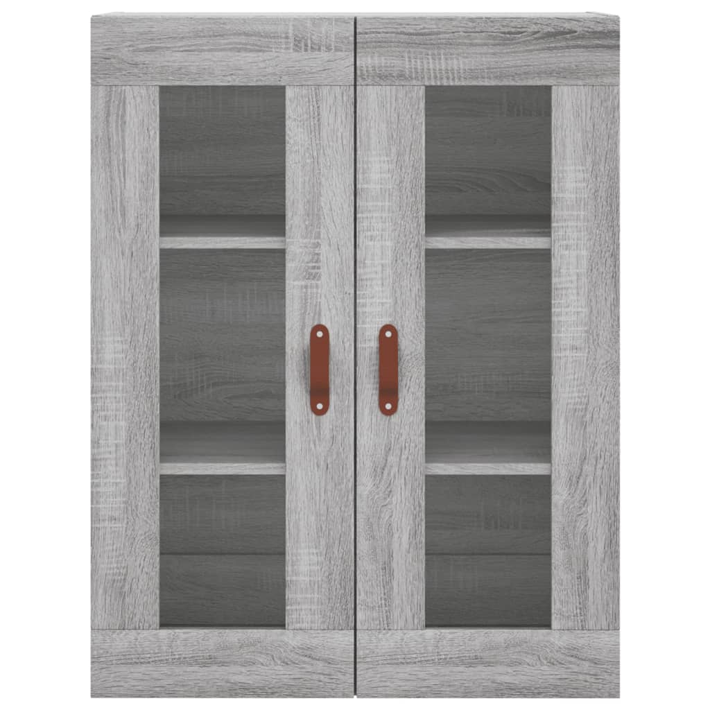 Wall Mounted Cabinet Grey Sonoma 69.5x34x90 cm