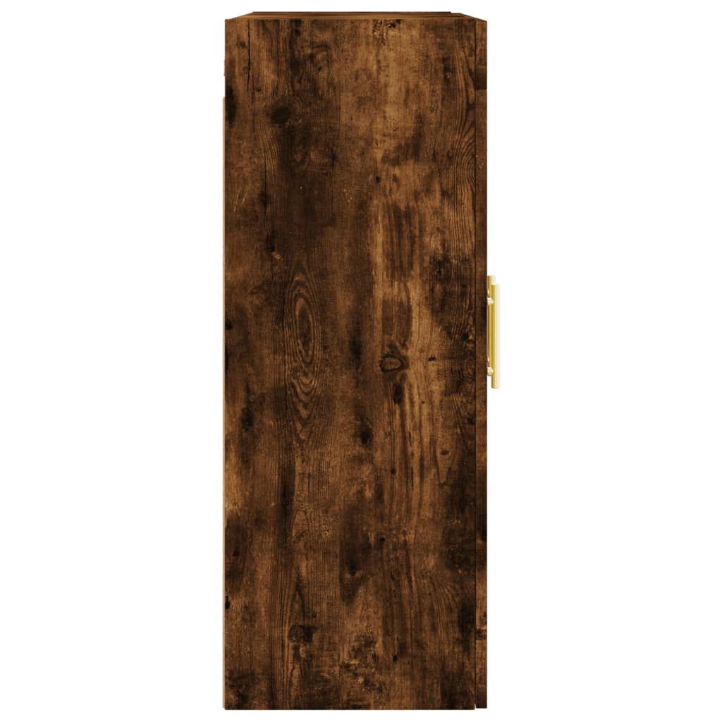 Wall Mounted Cabinet Smoked Oak 69.5x34x90 cm