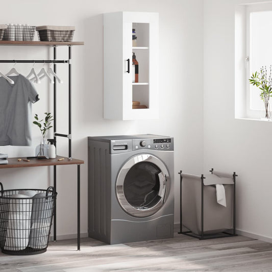 Wall Mounted Cabinet White 34.5x34x90 cm