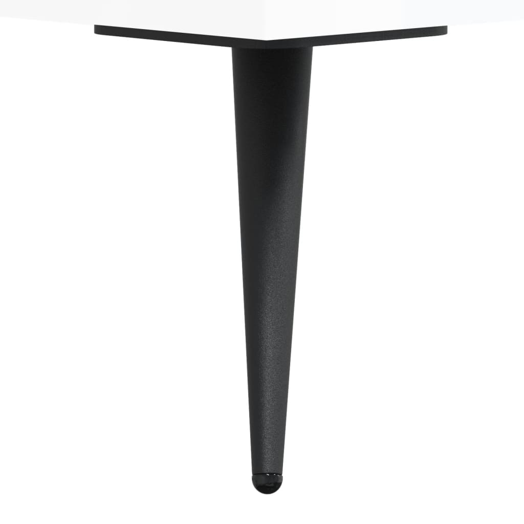Shoe Bench High Gloss White 102x35x55 cm Engineered Wood