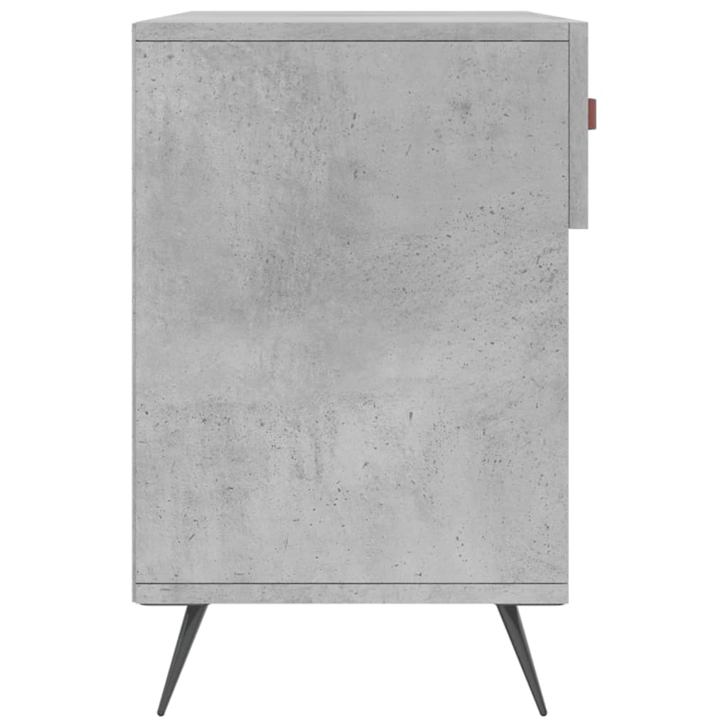 Shoe Bench Concrete Grey 102x35x55 cm Engineered Wood