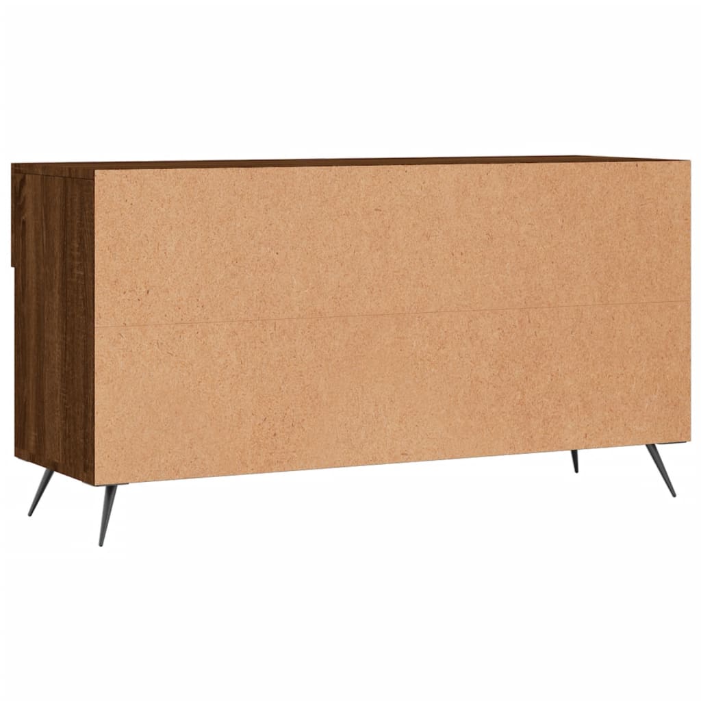 Shoe Bench Brown Oak 102x35x55 cm Engineered Wood