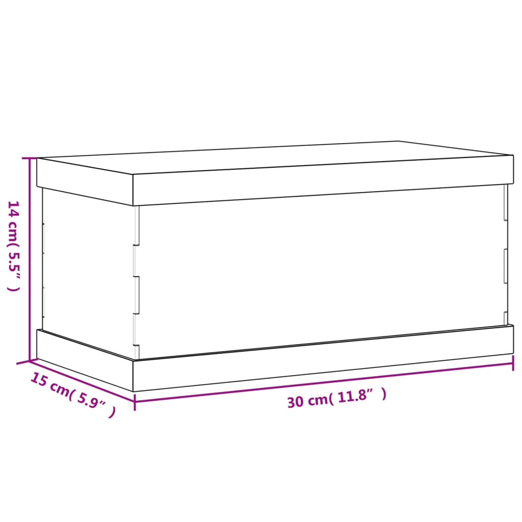 Display Box Transparent 30x15x14 cm Acrylic