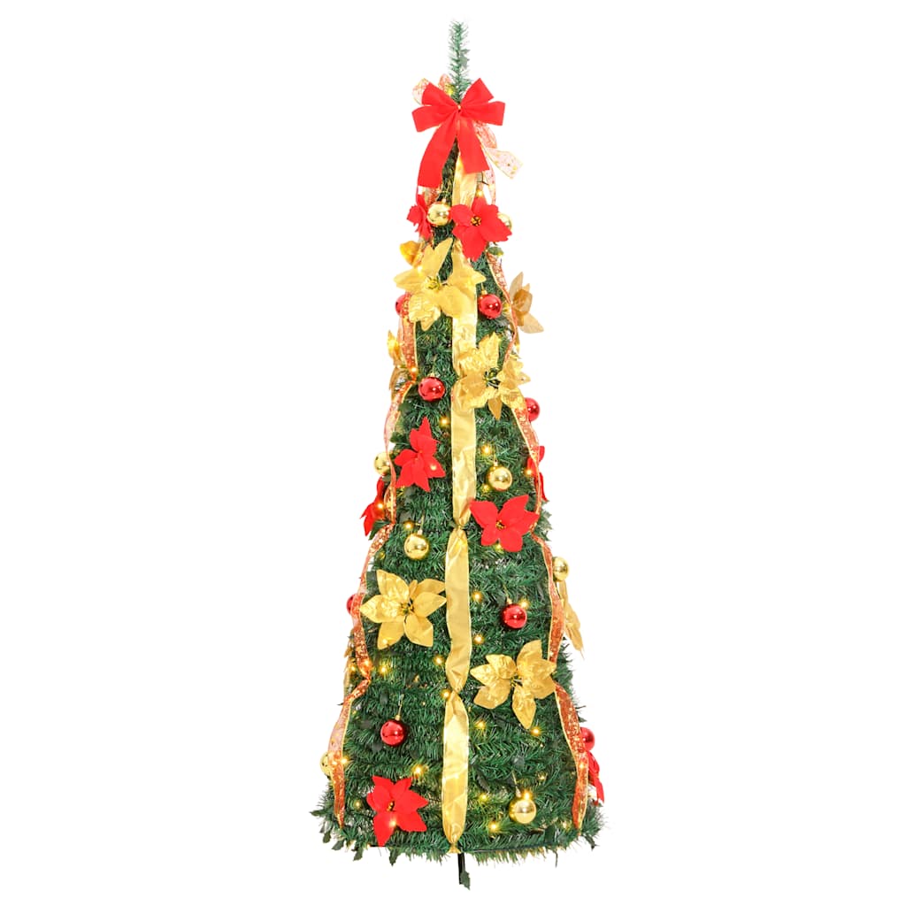 Artificial Christmas Tree Pop-up 50 LEDs Green 120 cm