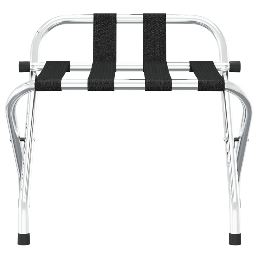 Luggage Rack with Backrest Silver 56x39x52cm