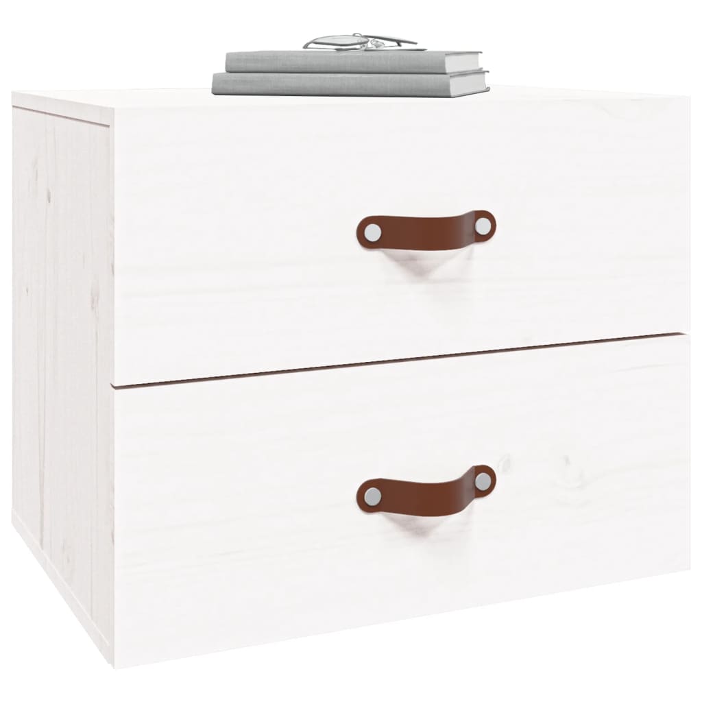 Wall-mounted Bedside Cabinet White 50x36x40 cm