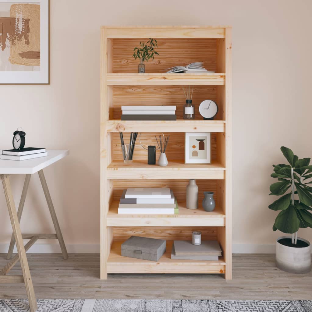 Book Cabinet 80x35x154 cm Solid Wood Pine