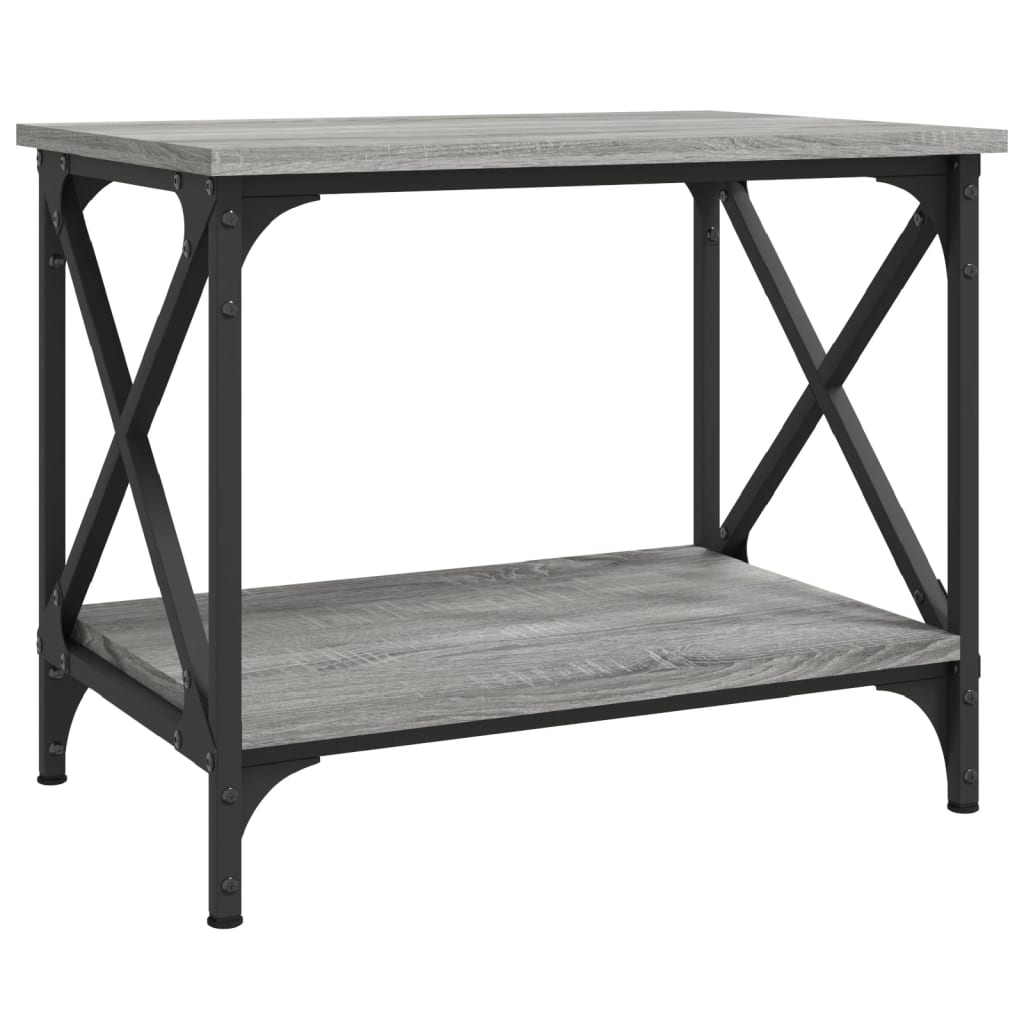 Side Table Grey Sonoma 55x38x45 cm Engineered Wood