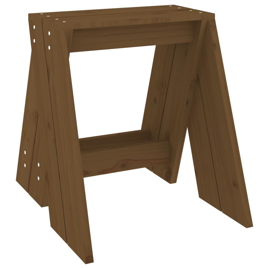 Stools 2 pcs Honey Brown 40x40x45 cm Solid Wood Pine