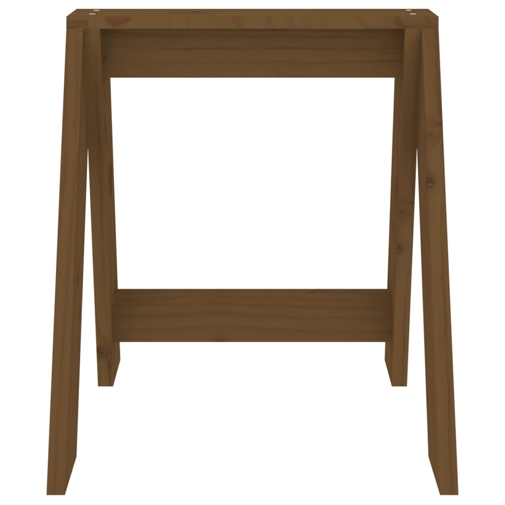 Stools 2 pcs Honey Brown 40x40x45 cm Solid Wood Pine