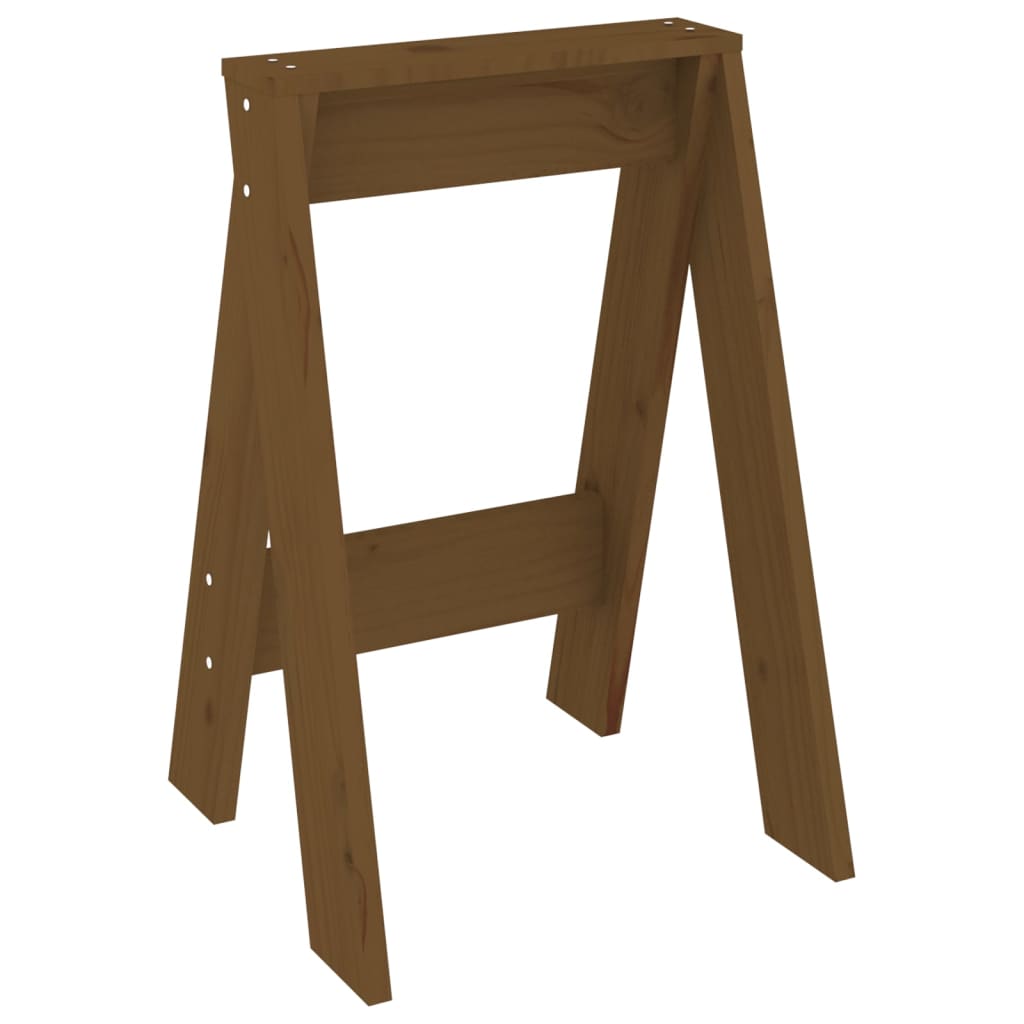 Stools 2 pcs Honey Brown 40x40x60 cm Solid Wood Pine