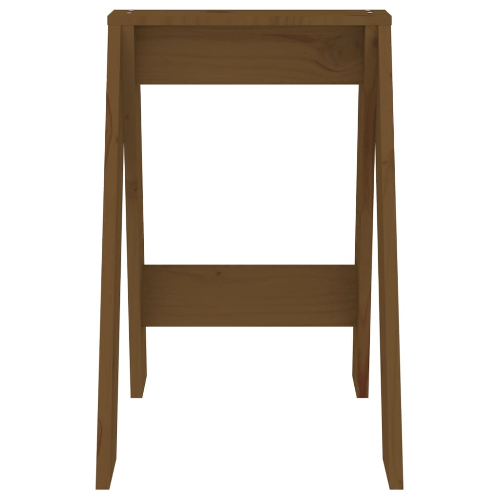 Stools 2 pcs Honey Brown 40x40x60 cm Solid Wood Pine