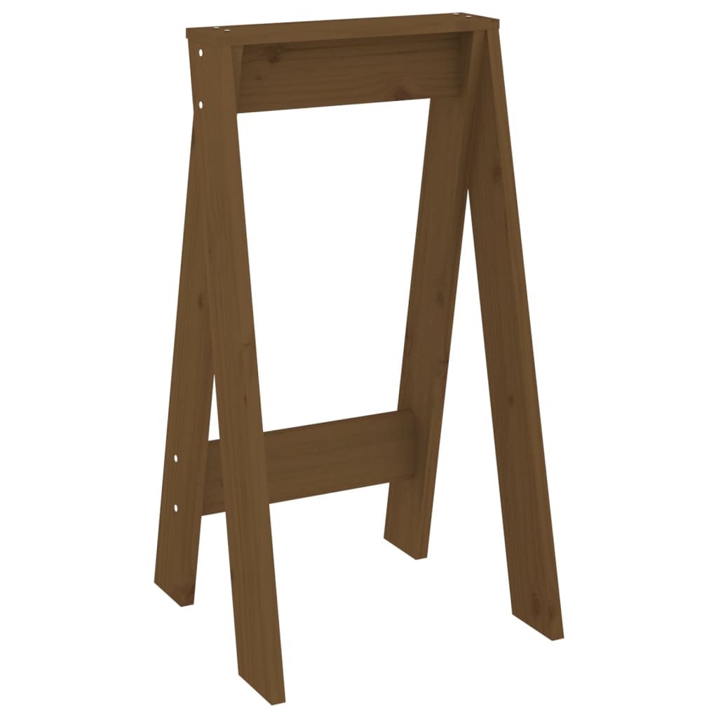 Stools 2 pcs Honey Brown 40x40x75 cm Solid Wood Pine