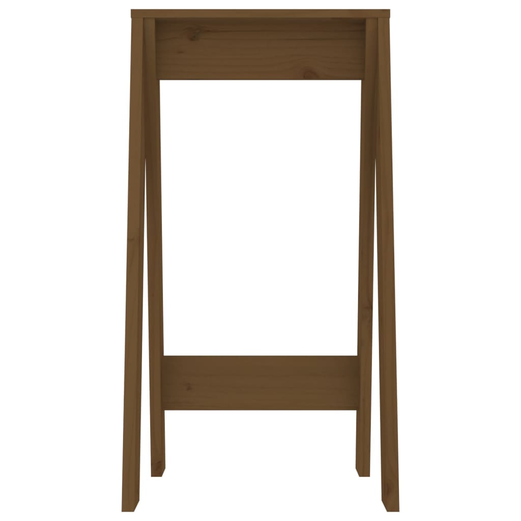 Stools 2 pcs Honey Brown 40x40x75 cm Solid Wood Pine
