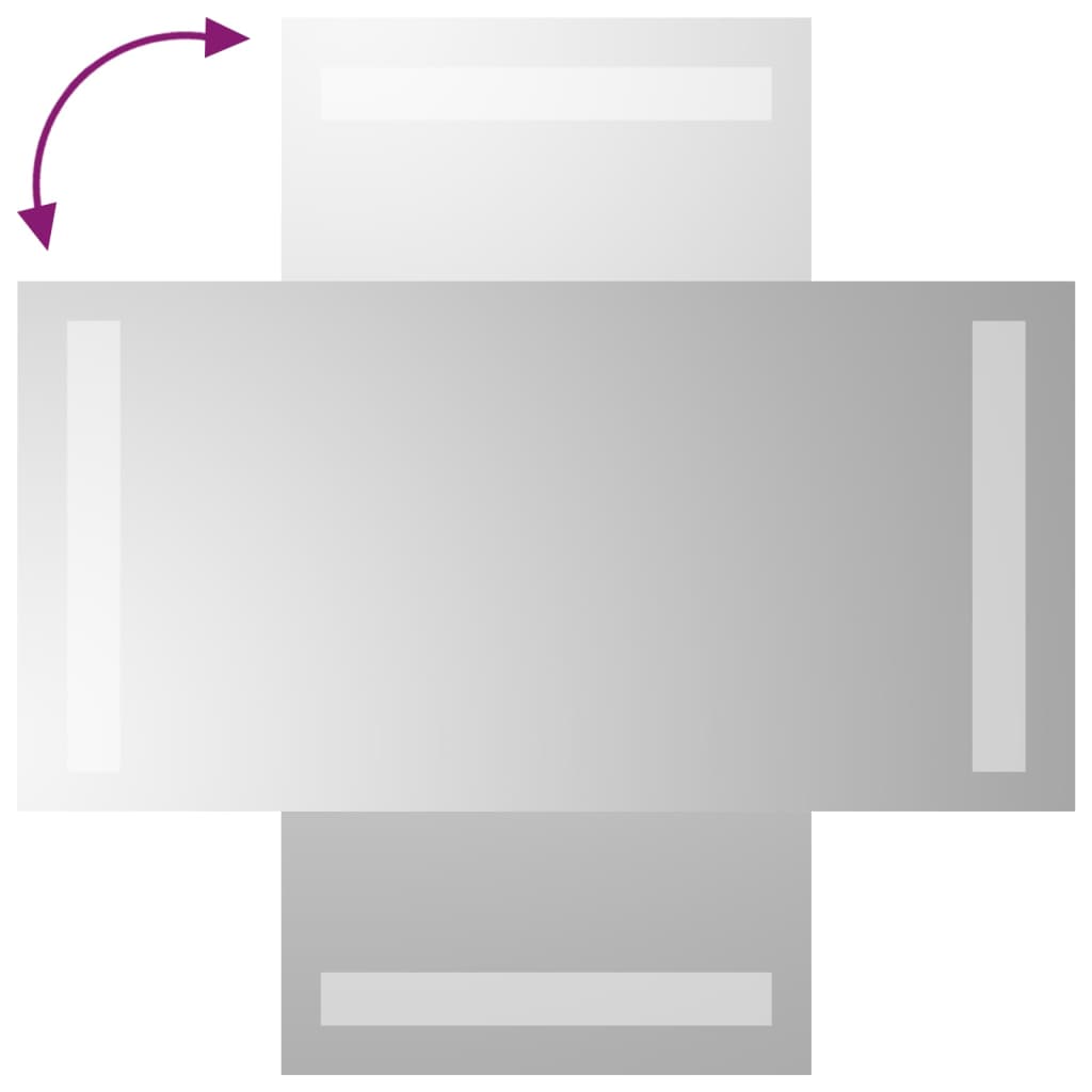 LED Bathroom Mirror 20x40 cm