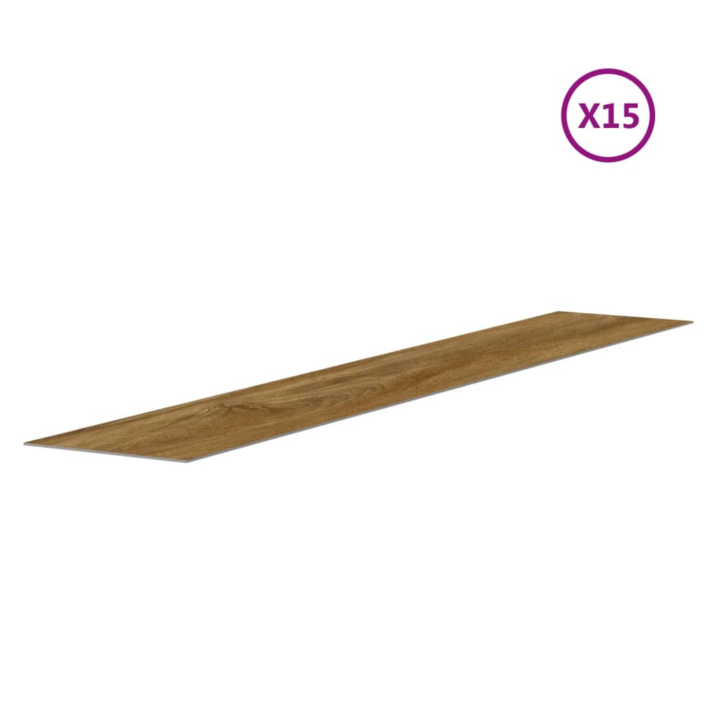 Wall Panels Wood Look Brown PVC 2.06 m²