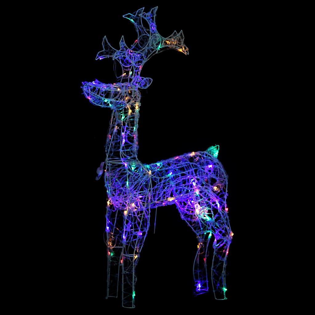 Reindeer Christmas Decorations 3 pcs 60x16x100 cm Acrylic