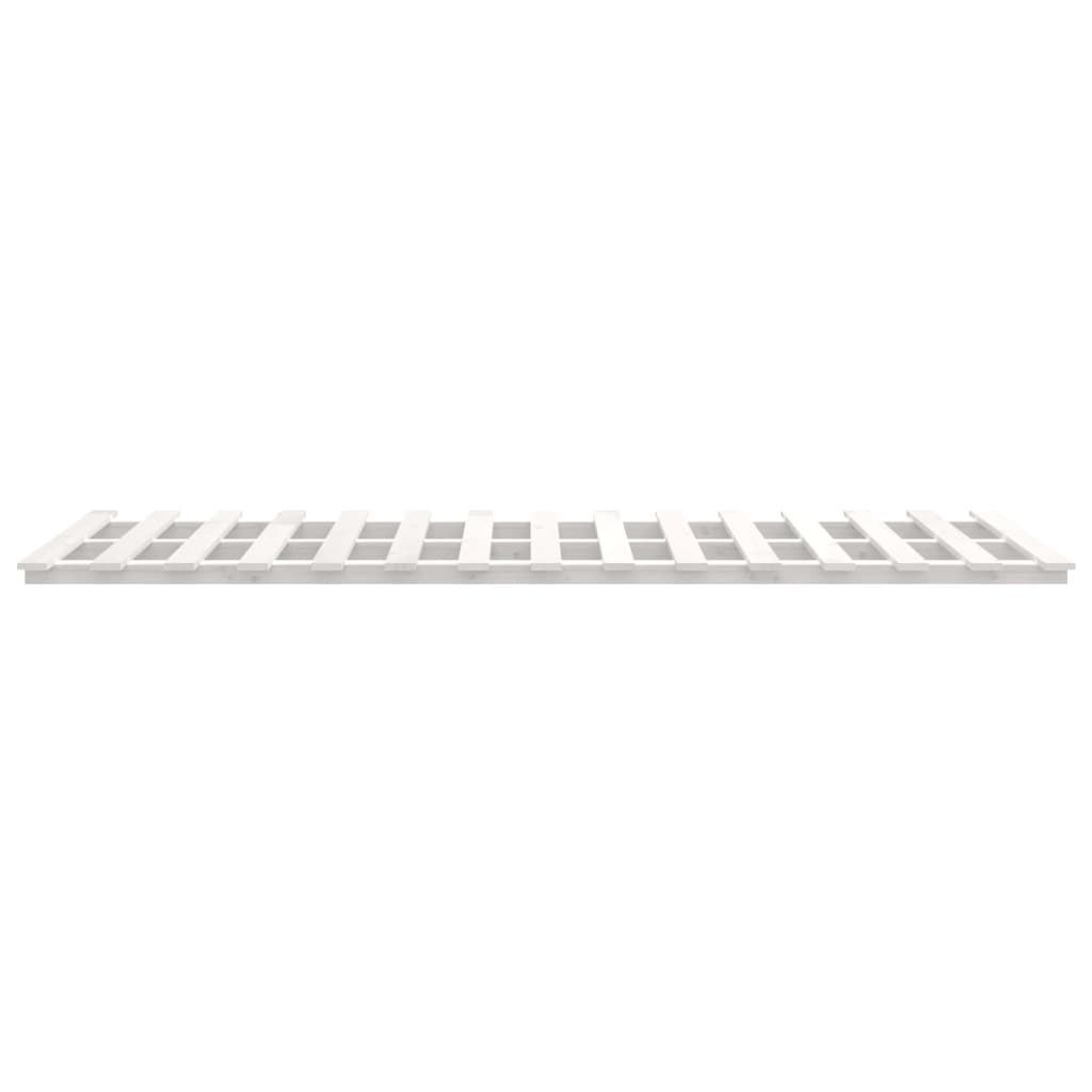Bed Frame without Mattress White 90x200 cm Solid Wood Pine