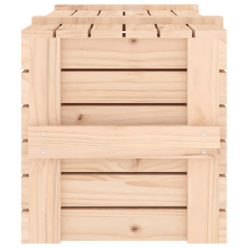 Storage Box 91x40.5x42 cm Solid Wood Pine