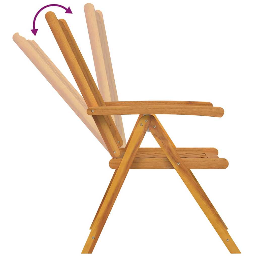 Garden Bistro Set Brown Solid acacia wood