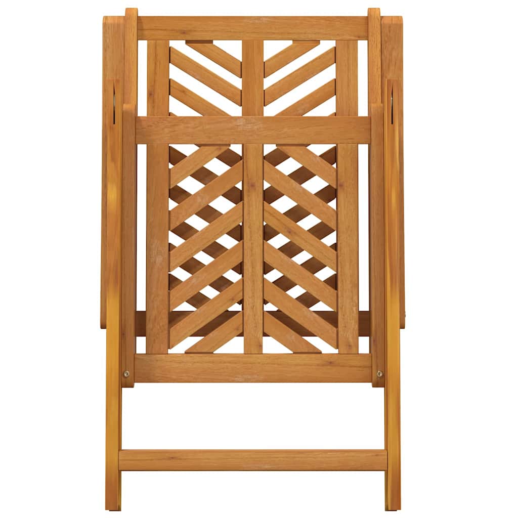 Garden Bistro Set Brown Solid acacia wood