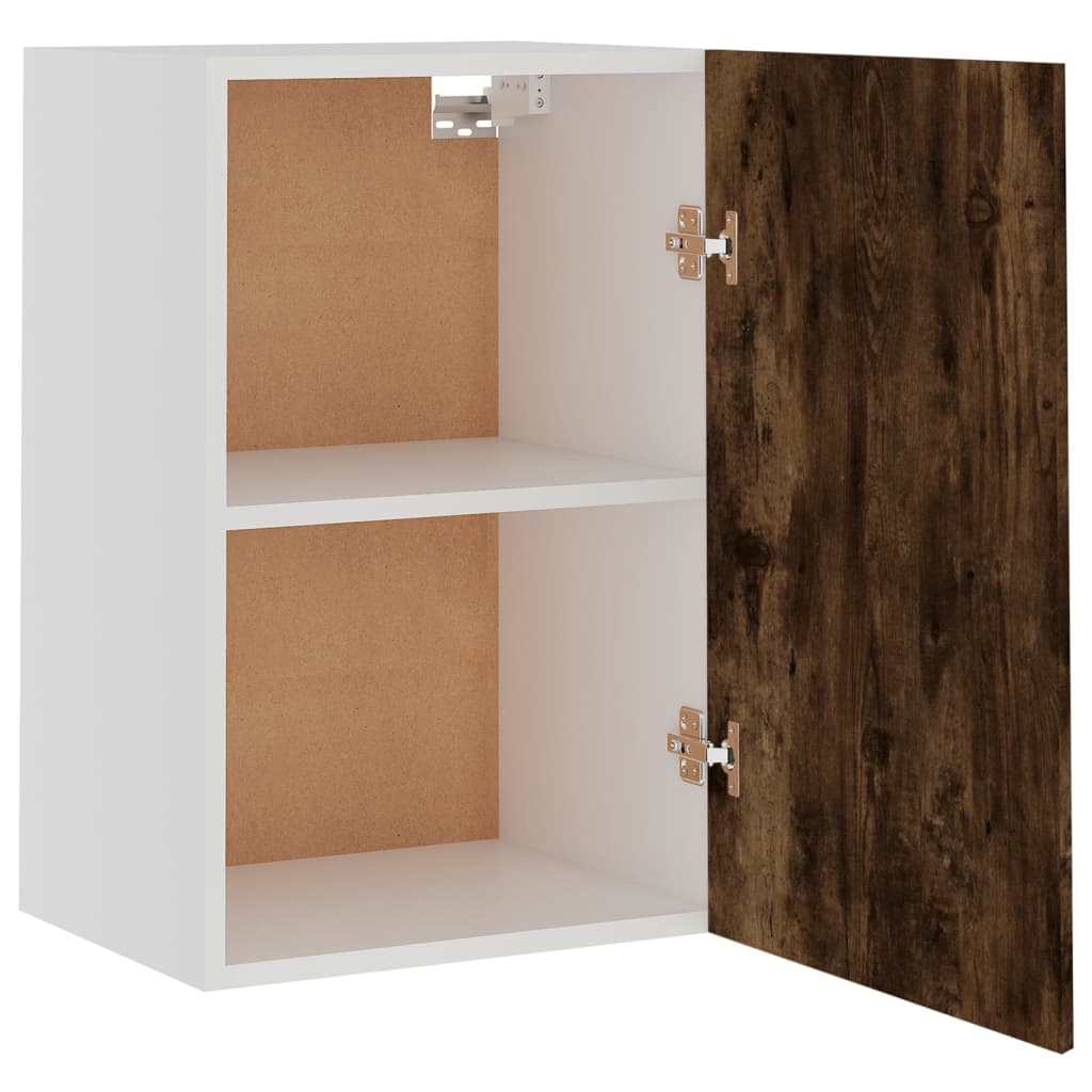 Hanging Cabinet Lyon Smoked Oak 39.5x31x60 cm Engineered Wood