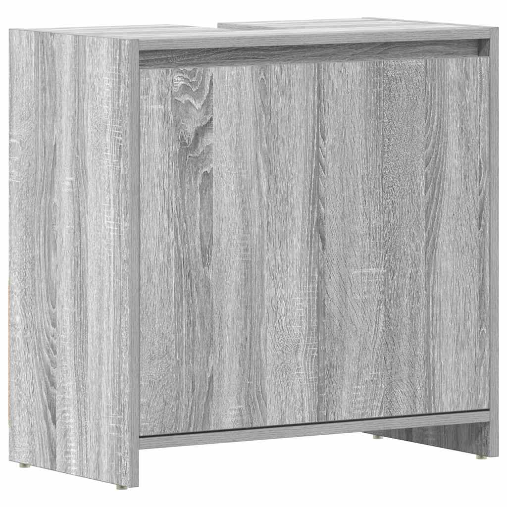 Bathroom Cabinet Grey Sonoma 60x33x61 cm Engineered Wood