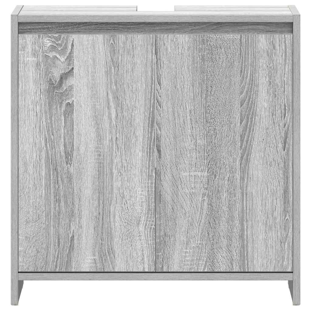 Bathroom Cabinet Grey Sonoma 60x33x61 cm Engineered Wood