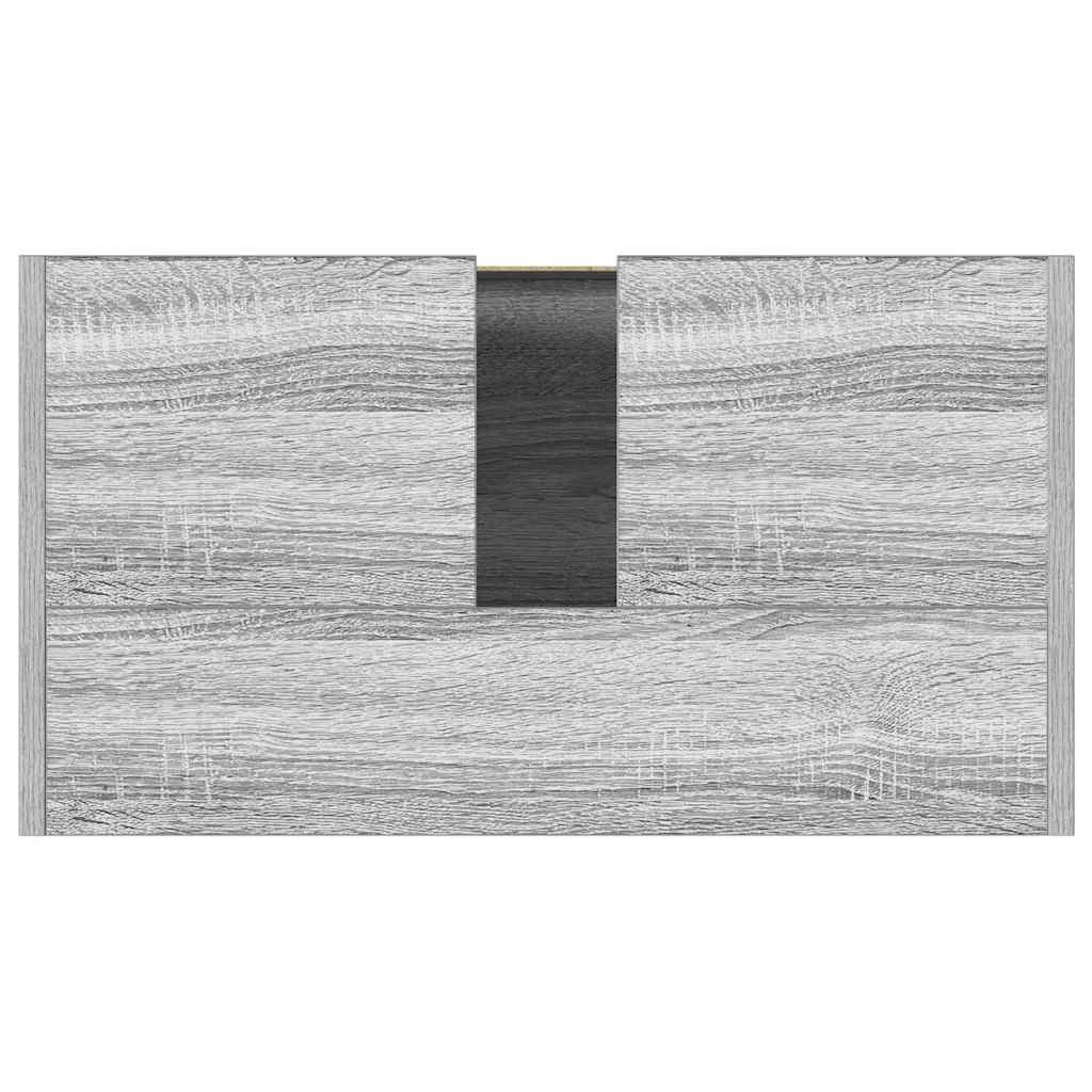 Bathroom Cabinet Grey Sonoma 60x33x61 cm Engineered Wood