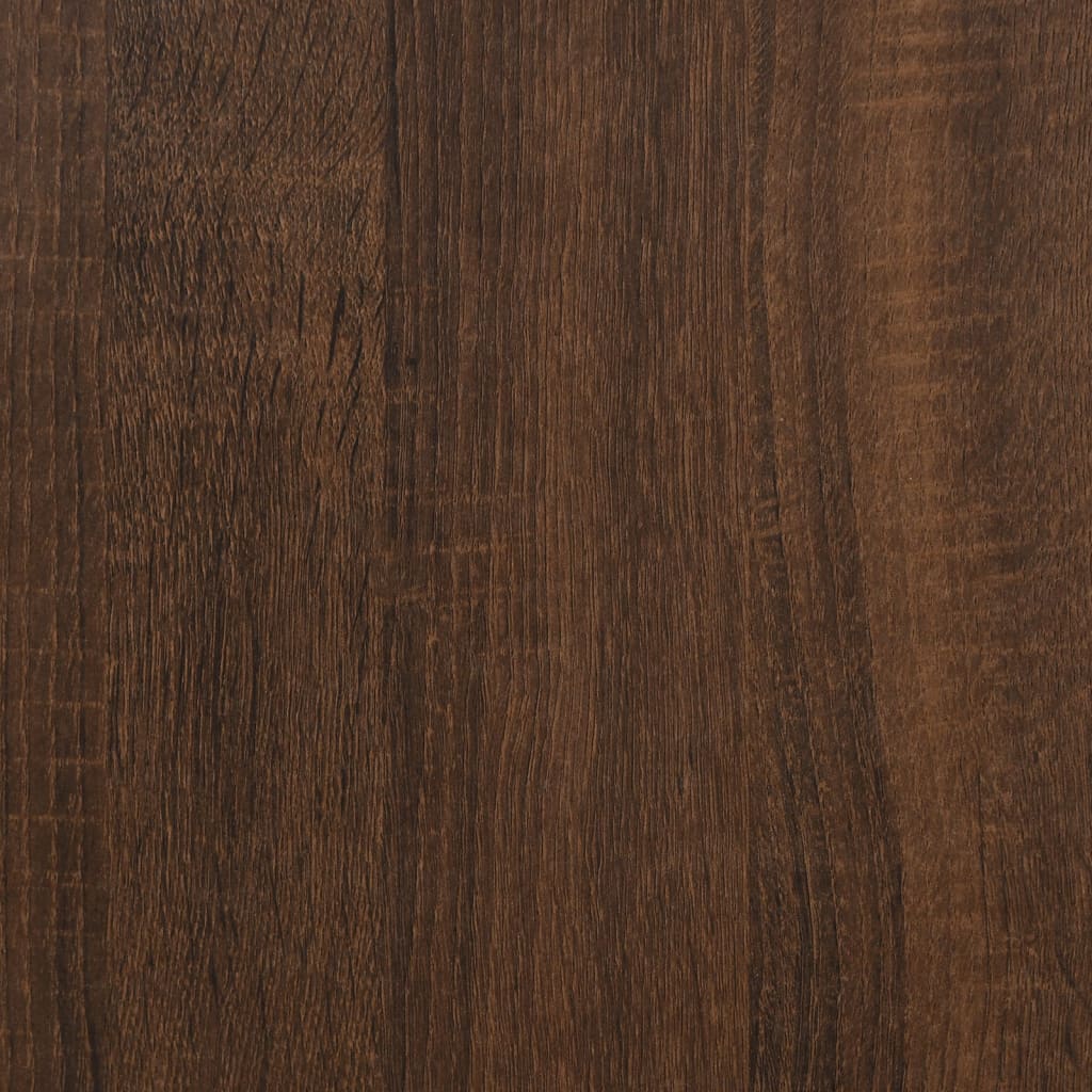 Book Cabinet Brown Oak 45x24x160 cm Engineered Wood