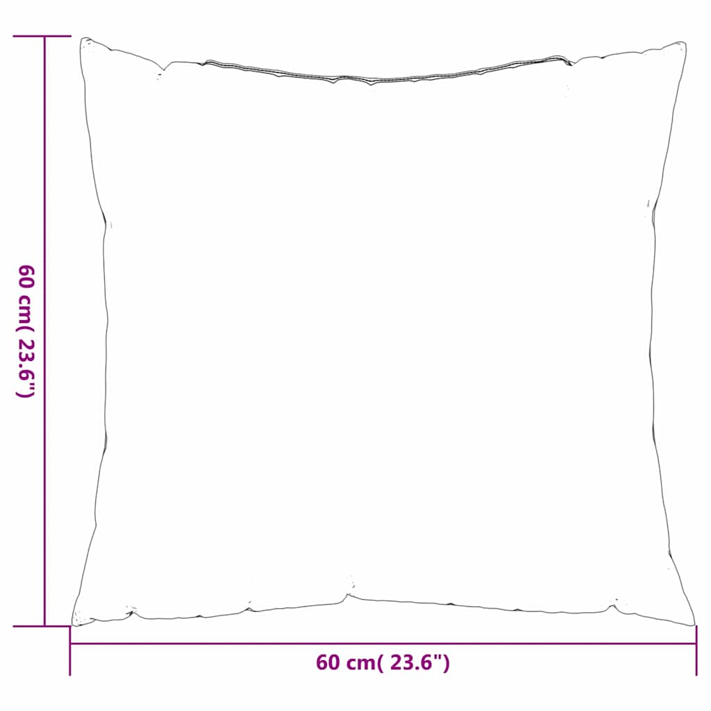 Throw Pillows 4 pcs Multicolour 60 x 60 cm Fabric