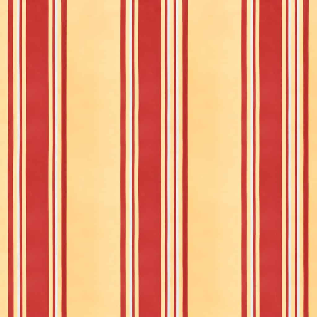 Retractable Awning Yellow and White 3x2.5 m Fabric and Aluminium