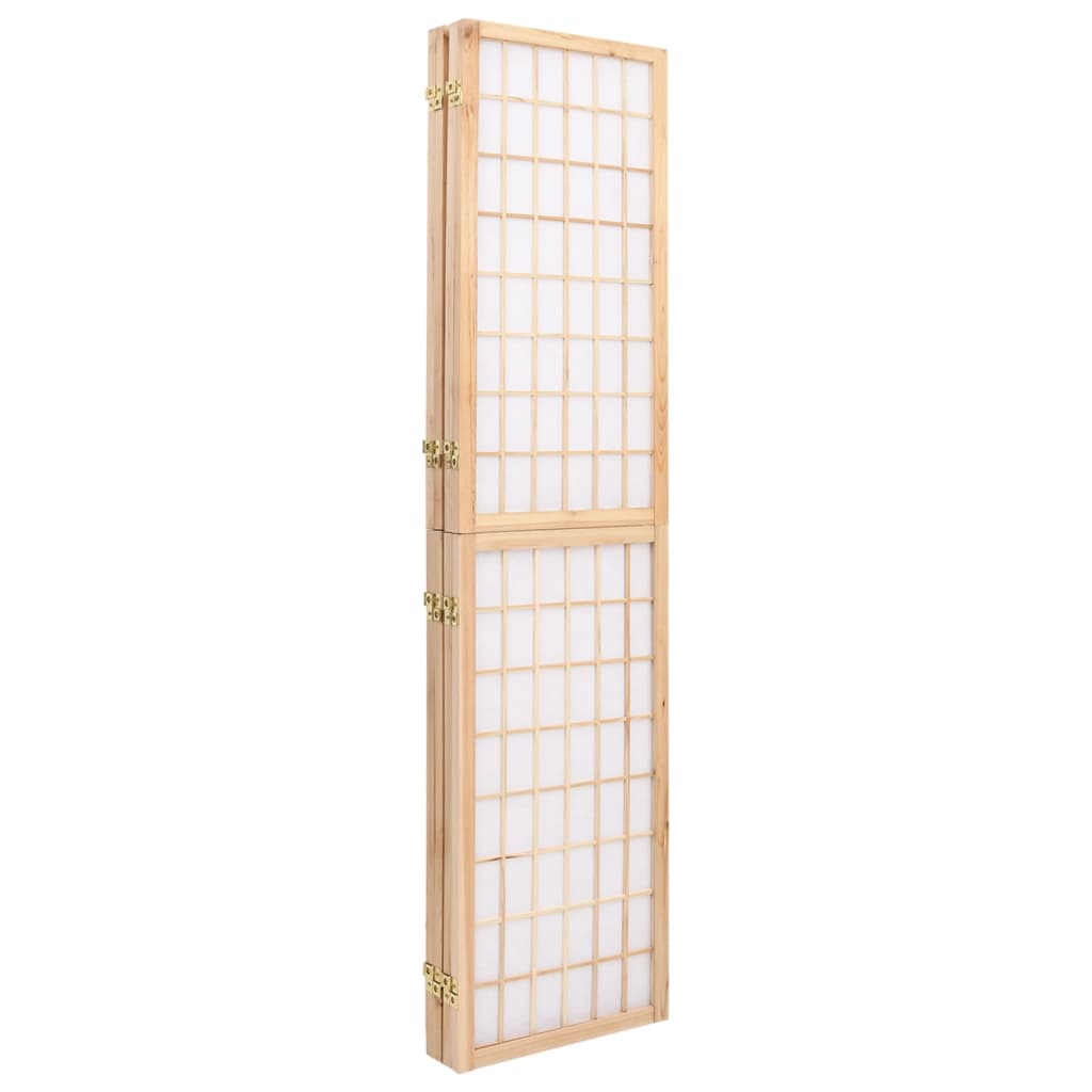 Folding 4-Panel Room Divider Japanese Style 160x170 cm