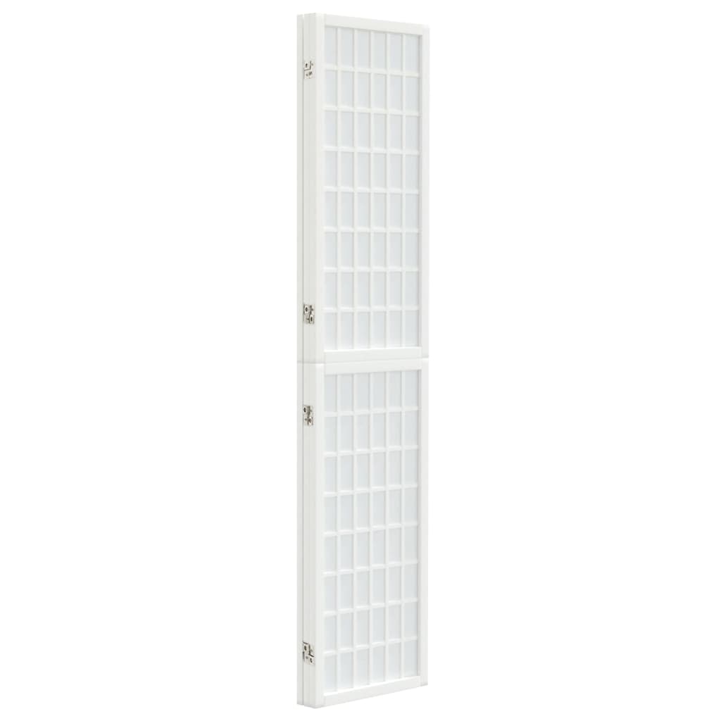 Folding 3-Panel Room Divider Japanese Style 120x170 cm White