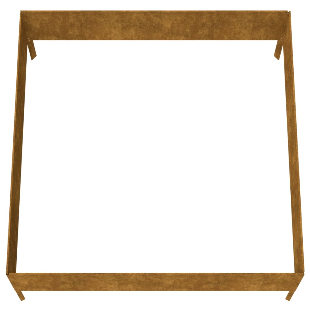 Garden Raised Bed 100x100x41 cm Corten Steel