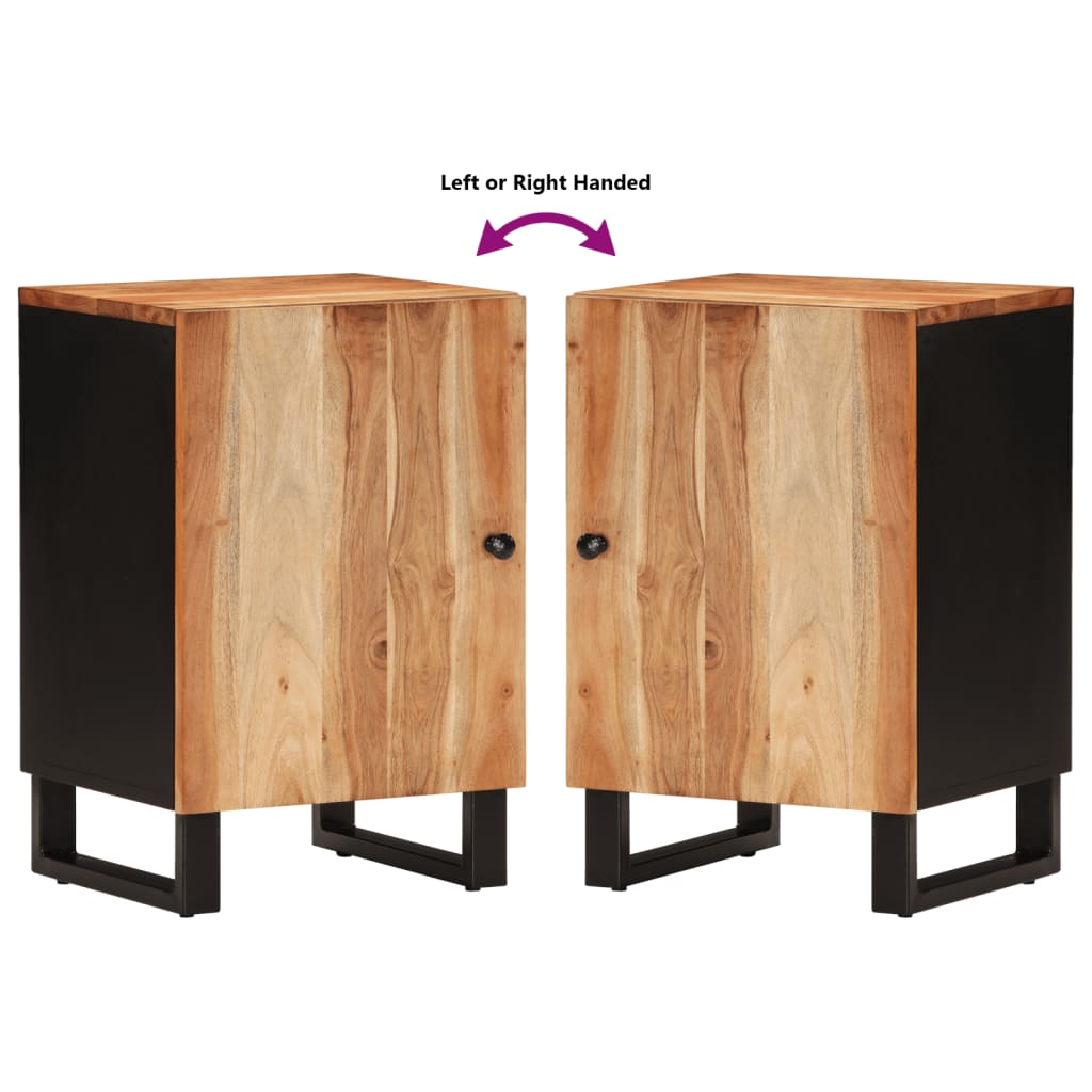 Bathroom Cabinet 38x33x58 cm Solid Wood Acacia