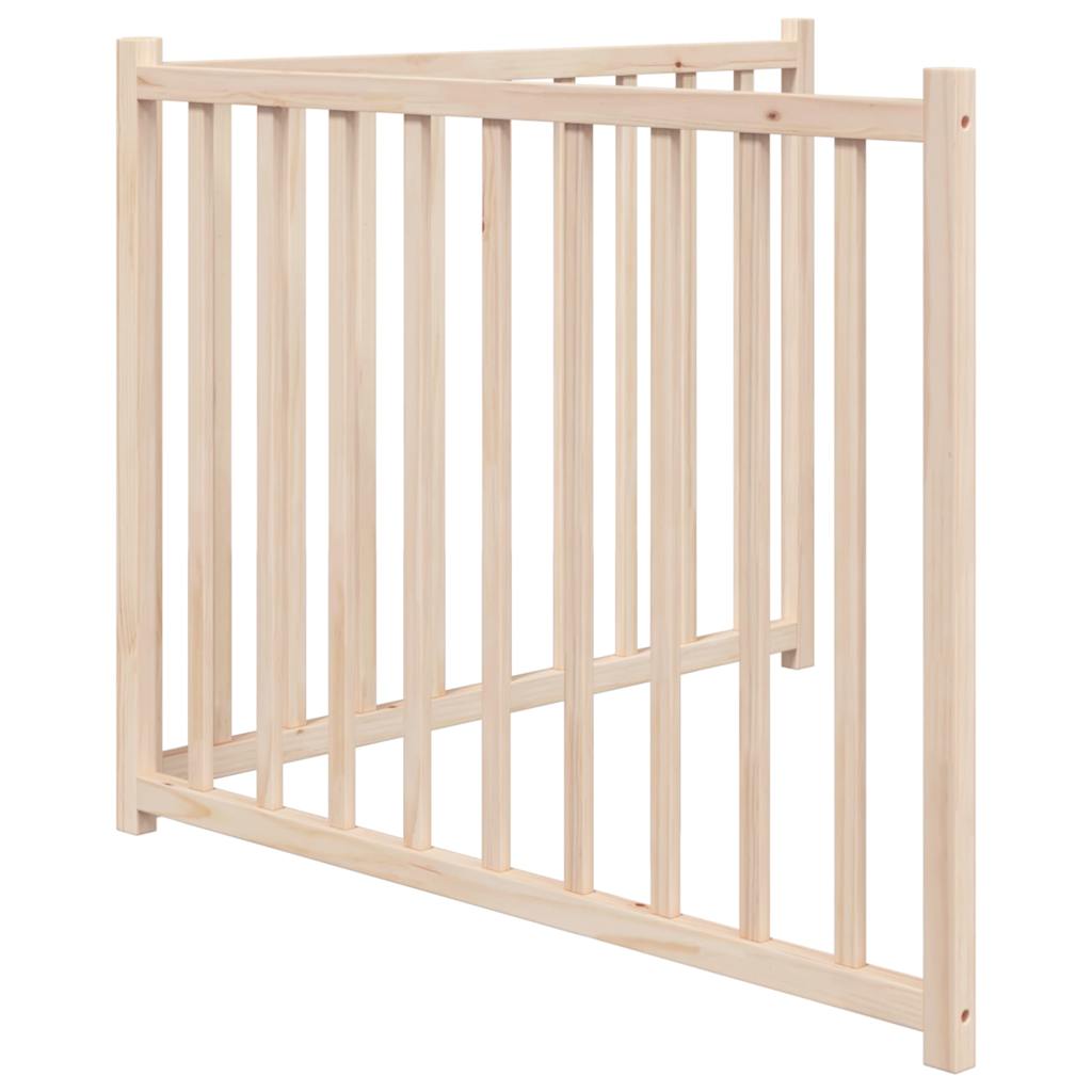 Dog Gate Foldable 2 Panels 160 cm Solid Wood Fir