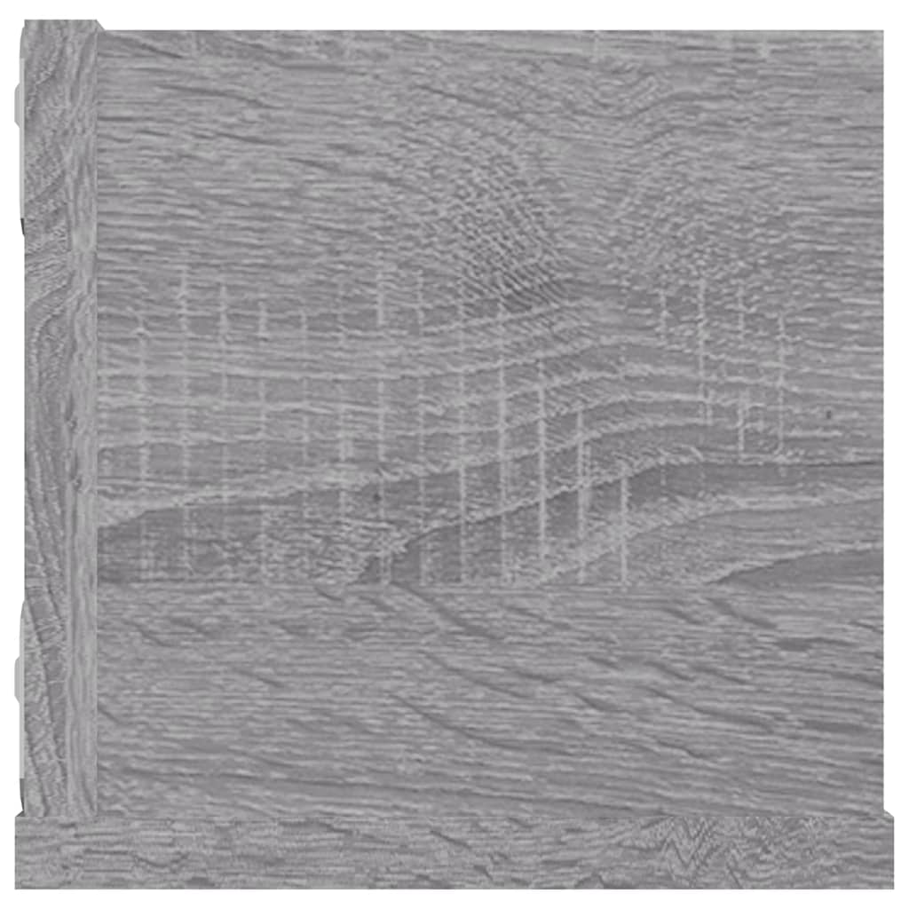 CD Wall Shelf Grey Sonoma 100x18x18 cm Engineered Wood